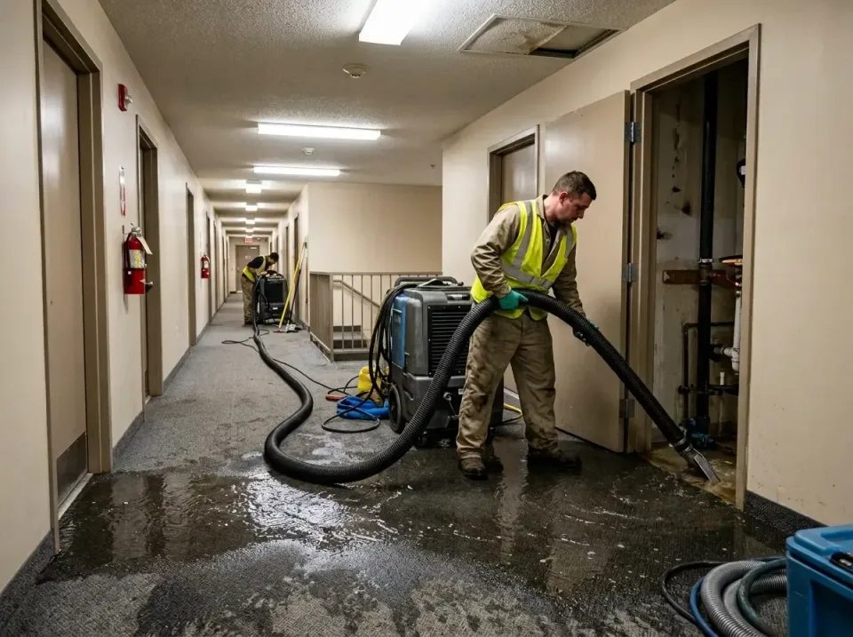 multi-unit-apartment-hallway-f-005 — frequently asked questions, Emergency Burst Pipe Water Extraction & Removal in Hidden V…